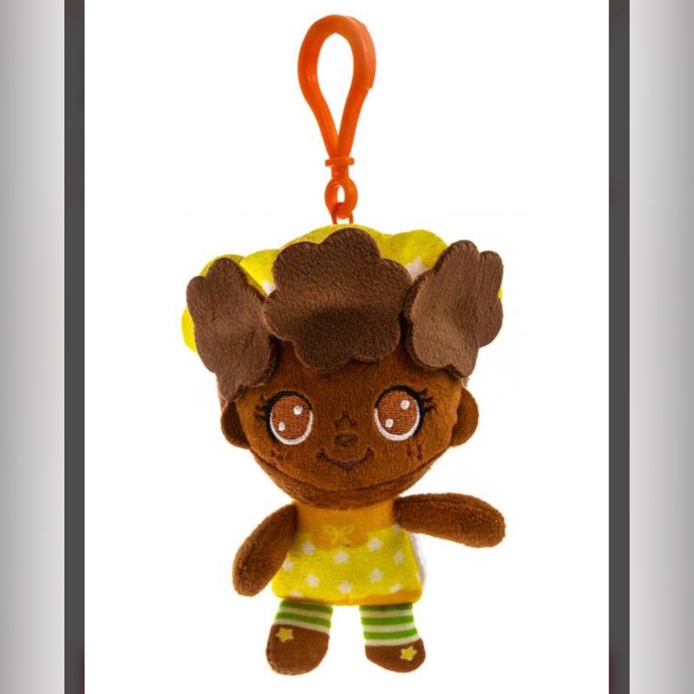 Strawberry Shortcake Orange Blossom Plush Bag Charm Keychain Clip Retro NWT